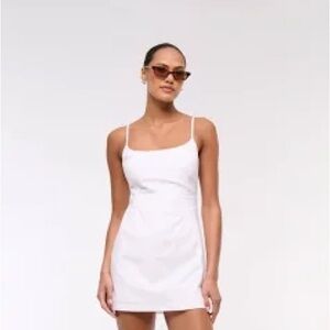 Abercrombie and Fitch White Linen Everyday Skort Dress